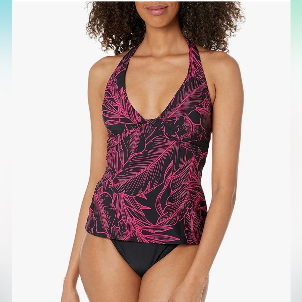 DKNY Women's Standard Triangle Halter Tank Top Bikini Bathing Suit top only
